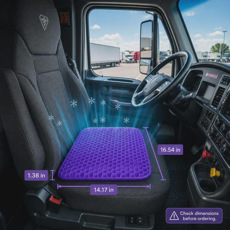 Purple Gel Seat Cushion for Office, Car & Home Comfort